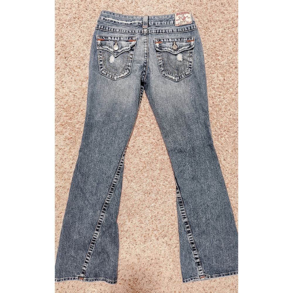 True religion twisted destructed flare jeans women - Picture 2 of 4